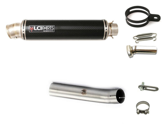 カワサキ ZX10R ZX-10R 2004-2005 LCIPARTS ラウンドチタンカーボンスリップオンマフラー