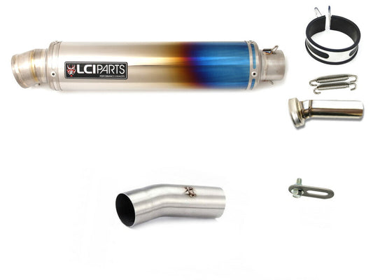 カワサキ ZX10R ZX-10R 2008-2010 LCIPARTS ラウンドフルチタンスリップオンマフラー
