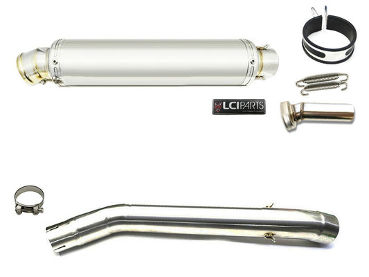 カワサキ ZX6R ZX-6R 2003-2004 LCIPARTS ラウンドステンレススリップオンマフラー