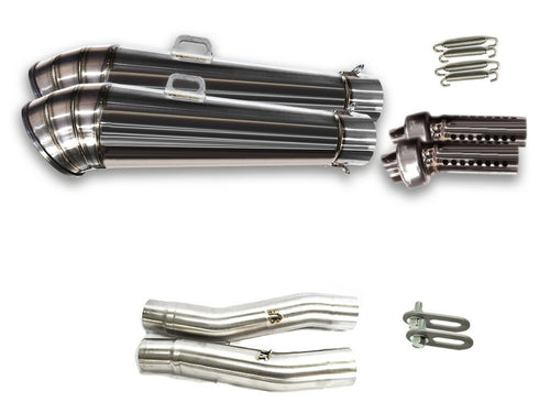 カワサキ ZZR400 ZZR600 1990-2008 LCIPARTS GPステンレススリップオンマフラー