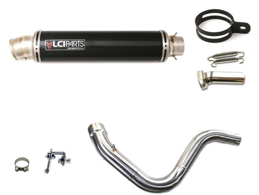 KTM DUKE125 DUKE200 2011-2016 LCIPARTS ラウンドチタンカーボンスリップオンマフラー