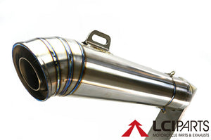 汎用　LCIPARTS製　GPチタンマフラー　差込径52.0mm