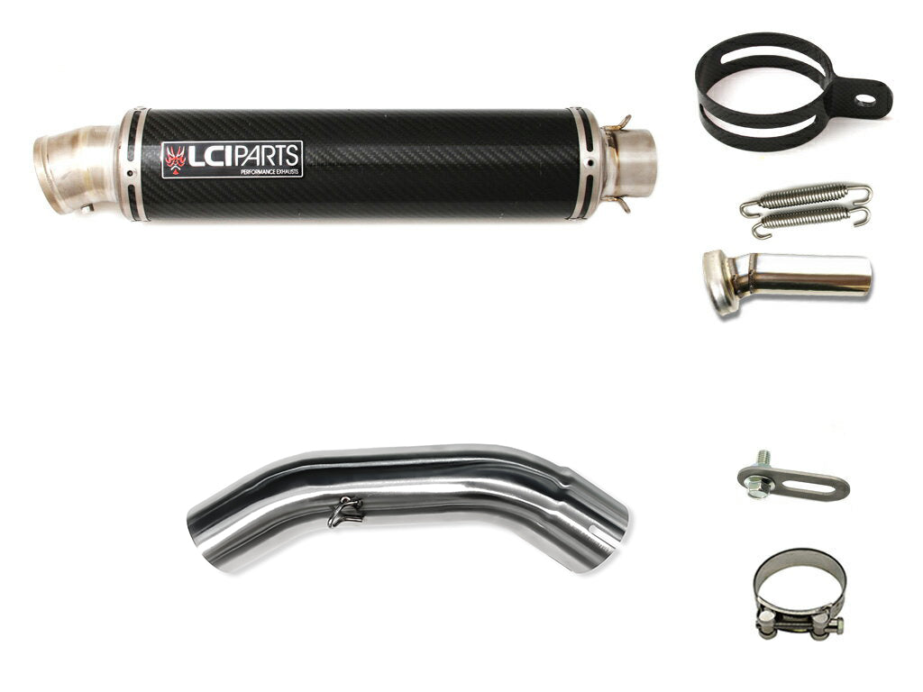 KTM DUKE125 DUKE200 DUKE250 DUKE390 2020-2023 LCIPARTS ラウンドチタンカーボン スリップオン マフラー