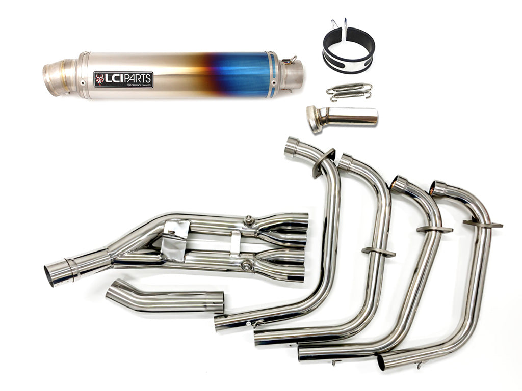 LCIPARTS ラウンドチタンフルエキゾーストマフラー ホンダ CB400SF CB400SB NC42 2018-2022