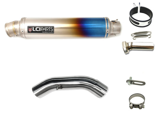 KTM DUKE125 DUKE200 DUKE250 DUKE390 2020-2023 LCIPARTS ラウンドフルチタン スリップオン マフラー