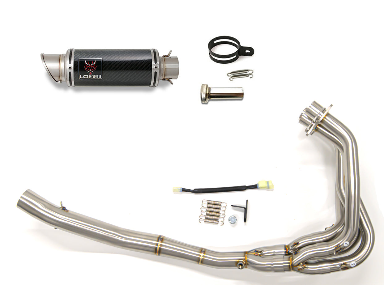 カワサキ ニンジャ ZX-25R / ZX-25R SE 2020-2023 LCIPARTS ショートカーボンフルエキゾーストマフラー