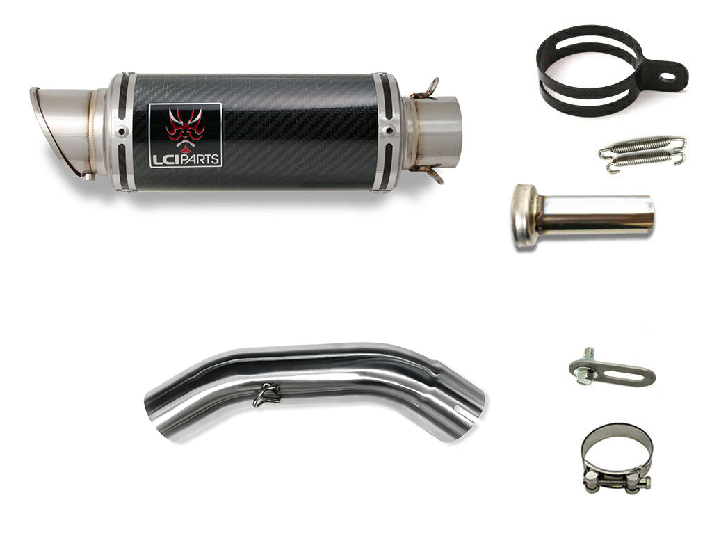 KTM DUKE125 DUKE200 DUKE250 DUKE390 2020-2023 LCIPARTS ショートカーボン スリップオン マフラー