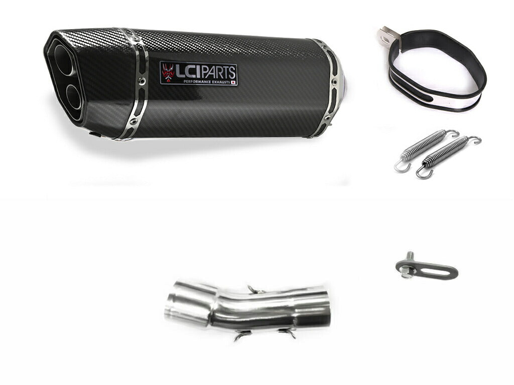 BMW F650GS 2008-2012 LCIPARTS ツインエンド　カーボン スリップオンマフラー