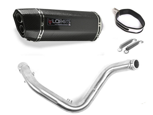 BMW G310R G310GS 2016-2023 LCIPARTS ツインエンド　カーボン フルエキゾーストマフラー