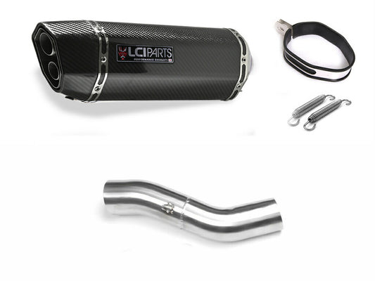DUCATI Diavel ディアベル LCIPARTS ツインエンド　カーボン スリップオンマフラー