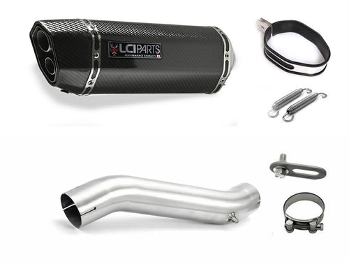 ホンダ CBR400R 400X  2019-2023 NC56 LCIPARTS ツインエンド　カーボン スリップオンマフラー