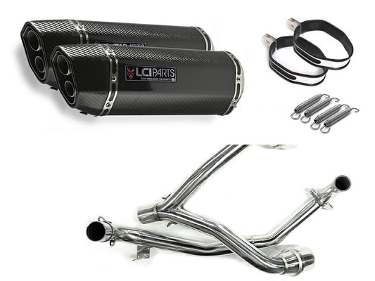 ホンダ GROM125 グロム125 2012-2015 JC61 LCIPARTS ツインエンド　カーボン フルエキゾーストマフラー