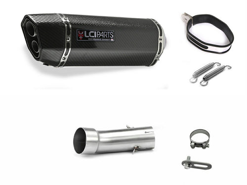 カワサキ Z400 2019-2023 LCIPARTS ツインエンド　カーボン スリップオンマフラー
