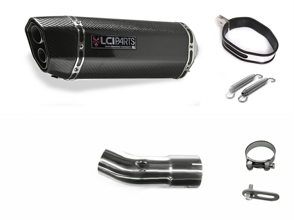 カワサキ ZX10R ZX-10R 2011-2015 LCIPARTS ツインエンド　カーボン スリップオンマフラー