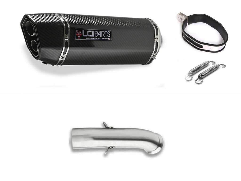 KTM DUKE250 DUKE390 2017-2019 LCIPARTS ツインエンド　カーボン スリップオンマフラー