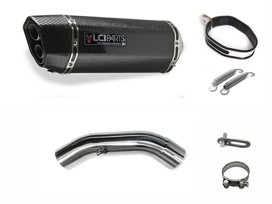 KTM DUKE125 DUKE200 DUKE250 DUKE390 2020-2023 LCIPARTS ツインエンド カーボン スリップオン マフラー