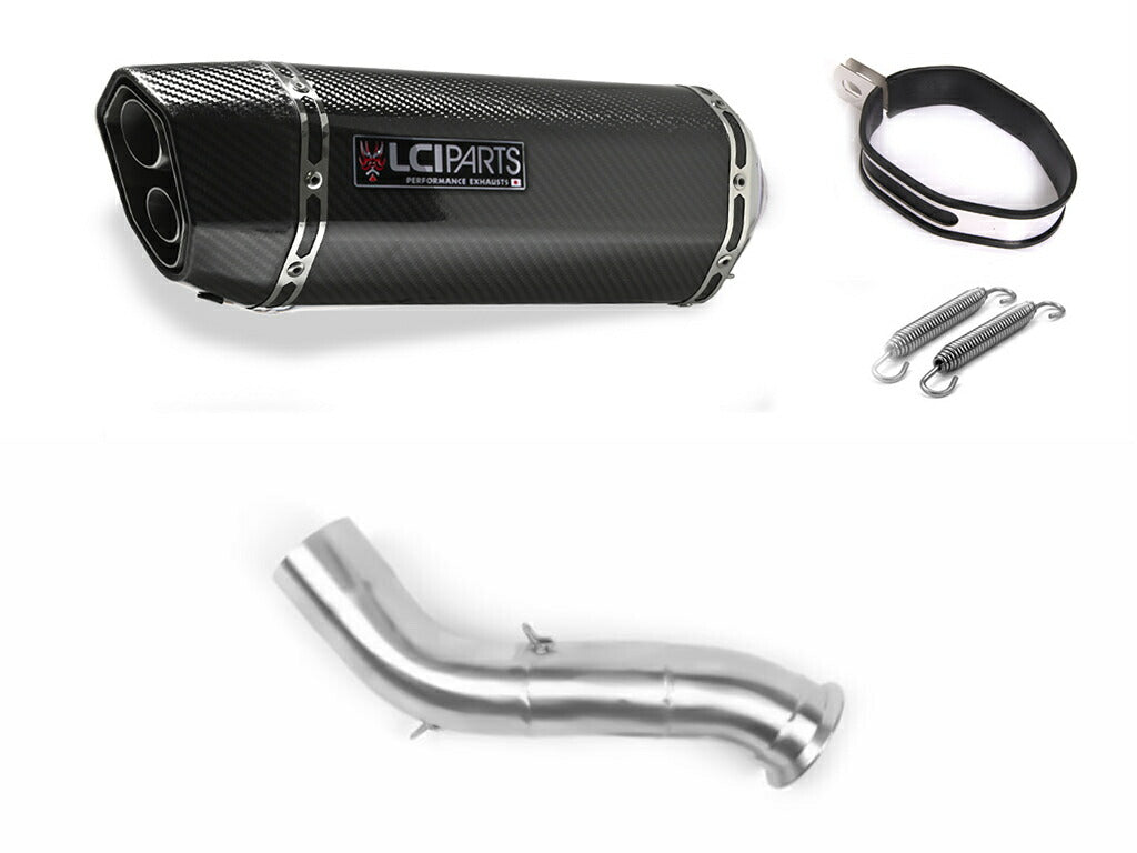 KTM DUKE790 2018-2024 LCIPARTS ツインエンド カーボン スリップオン マフラー