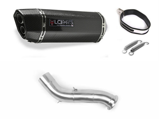 KTM DUKE790 2018-2024 LCIPARTS ツインエンド カーボン スリップオン マフラー