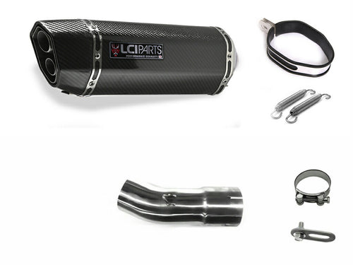 スズキ GSX-S1000 GSX-S1000F 2015-2021 LCIPARTS LCI ツインエンド カーボン スリップオン マフラー