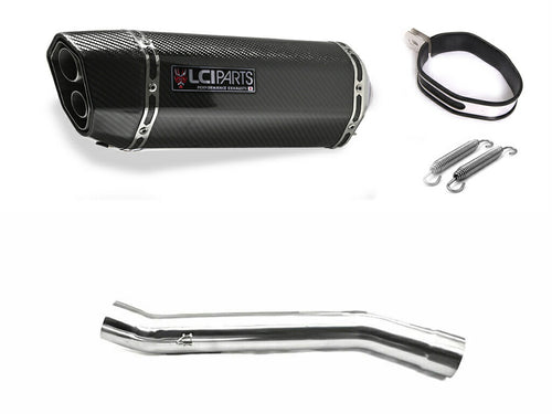 スズキ バンディット1200 600 BANDIT1200 600 LCIPARTS ツインエンド　カーボン スリップオンマフラー