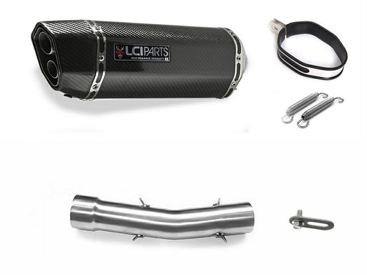 トライアンフ スプリントＳＴ 1998-2004 LCIPARTS ツインエンド　カーボン スリップオンマフラー