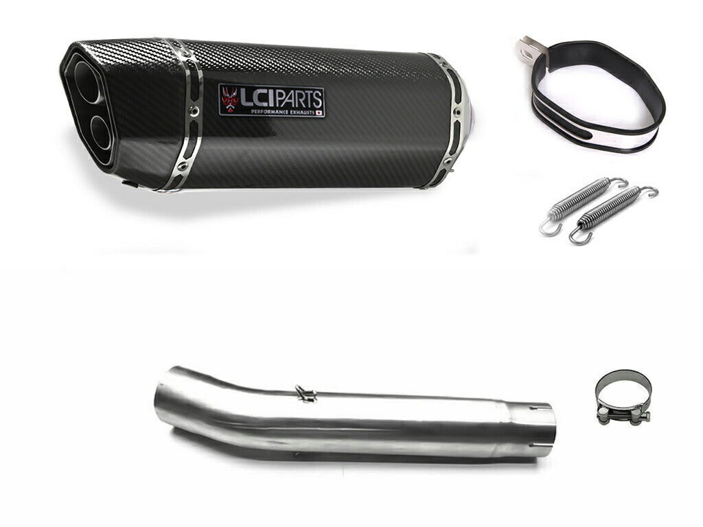 ヤマハ YZF-R6 1999-2002 LCIPARTS ツインエンド　カーボン スリップオンマフラー