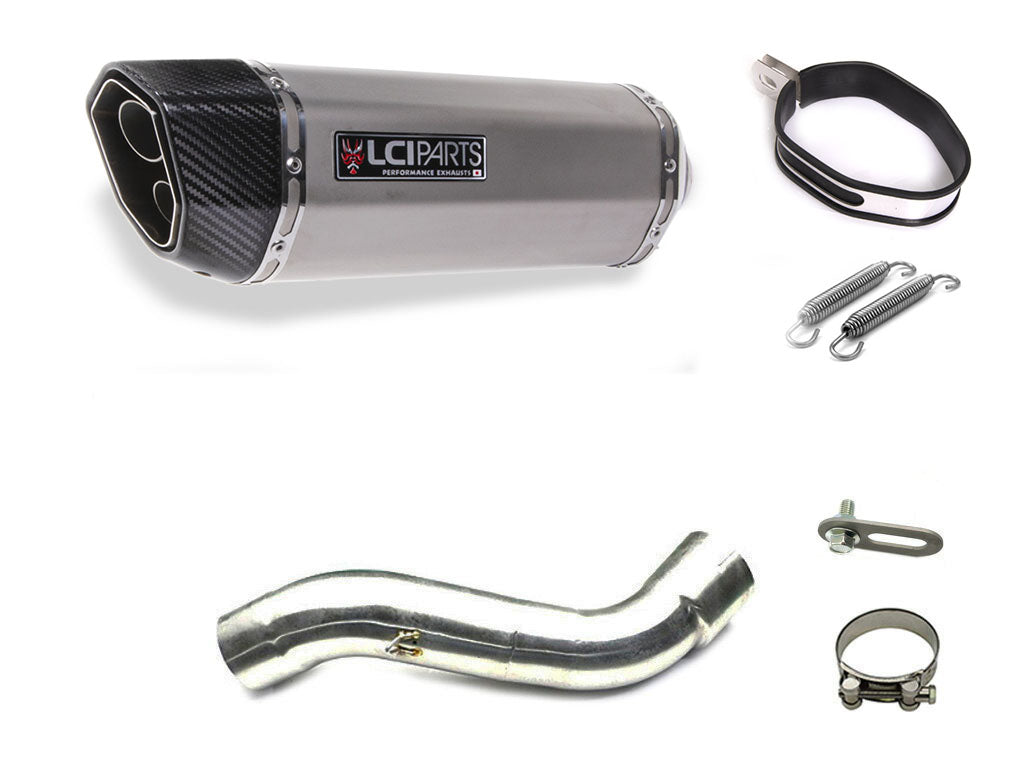 BMW R1200GS 2004-2009 LCIPARTS ツインエンド　ステンレス スリップオンマフラー
