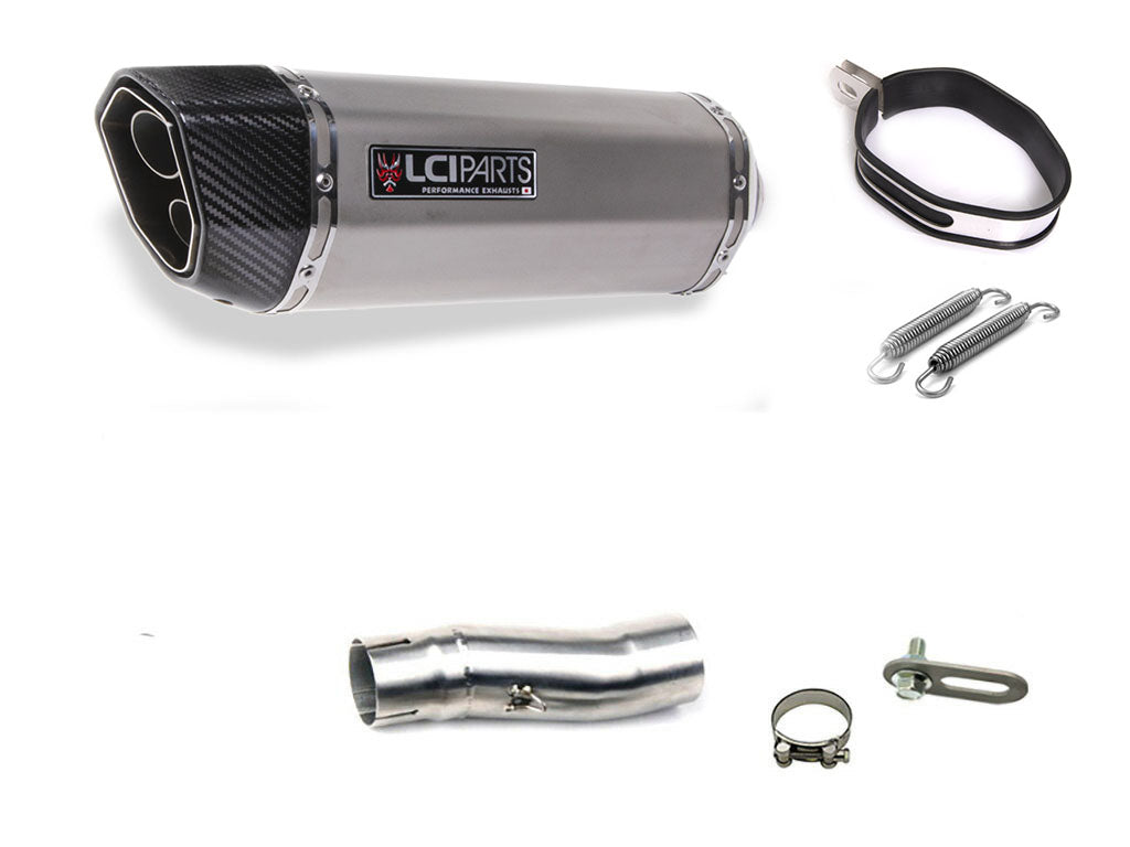 BMW R850R 2002- LCIPARTS ツインエンド　ステンレス スリップオンマフラー
