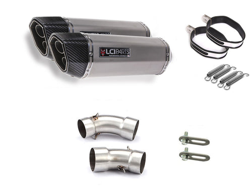 DUCATI MONSTER1100 MONSTER796 MONSTER696 モンスター1100 LCIPARTS ツインエンド　ステンレス スリップオンマフラー