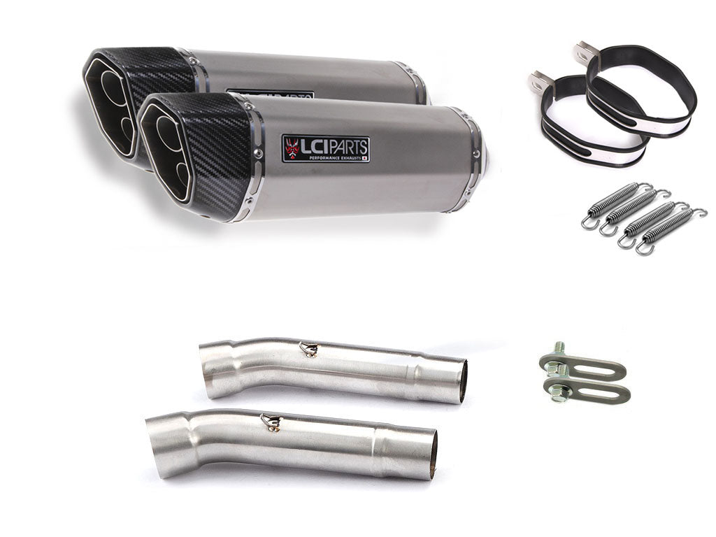 DUCATI MONSTER400 モンスター400 M400 LCIPARTS ツインエンド　ステンレス スリップオンマフラー