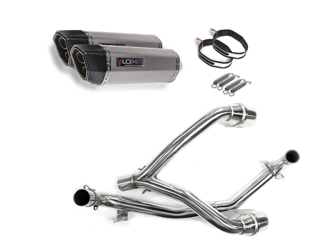 ホンダ GROM125 グロム125 2012-2015 JC61 LCIPARTS ツインエンド　ステンレス フルエキゾーストマフラー