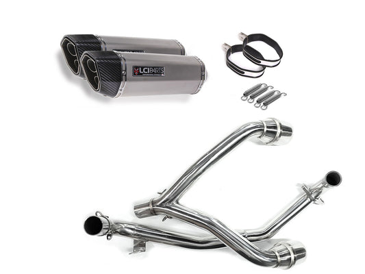 ホンダ GROM125 グロム125 2012-2015 JC61 LCIPARTS ツインエンド　ステンレス フルエキゾーストマフラー