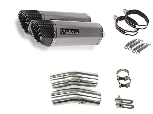 ホンダ X4 1997- SC38 LCIPARTS ツインエンド　ステンレス スリップオンマフラー
