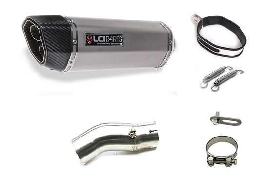 カワサキ NINJA H2SX / H2SX SE 2018-2021 LCIPARTS ツインエンド ステンレス スリップオン マフラー