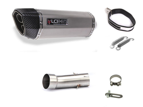 カワサキ ER-4N/F 2006-2013 ER-6N/F 2006-2011 LCIPARTS ツインエンド　ステンレス スリップオンマフラー