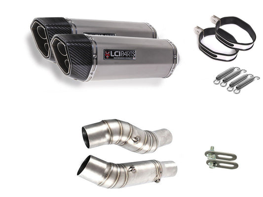 カワサキ Z1000 2010-2020 LCIPARTS ツインエンド　ステンレス スリップオンマフラー