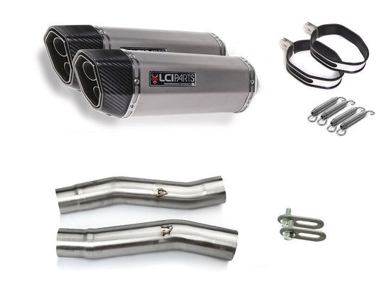 カワサキ ZZR400 ZZR600 1990-2008 LCIPARTS ツインエンド　ステンレス スリップオンマフラー