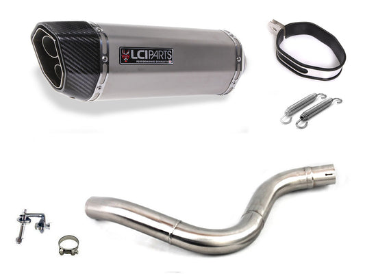 KTM DUKE125 DUKE200 2011-2016 LCIPARTS ツインエンド　ステンレス スリップオンマフラー