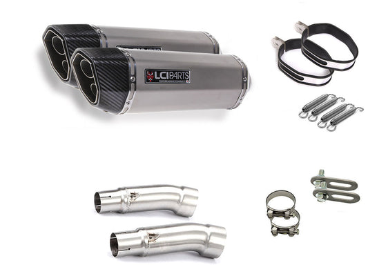 ホンダ ホーネット900 CB900 HORNET 2001- SC48 LCIPARTS ツインエンド　ステンレス スリップオンマフラー