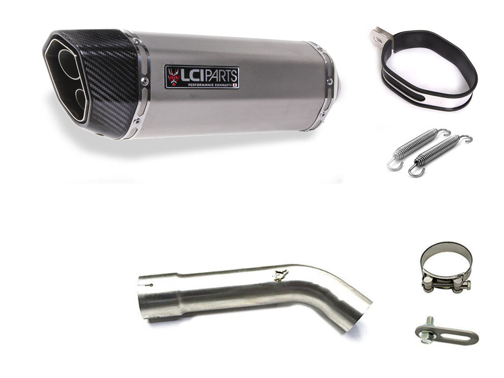 スズキ GSF1250 GSF650 LCIPARTS ツインエンド　ステンレス スリップオンマフラー