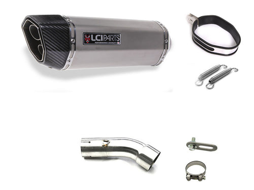 スズキ GSX-S750 2017-2022 LCIPARTS ツインエンド　ステンレス スリップオンマフラー
