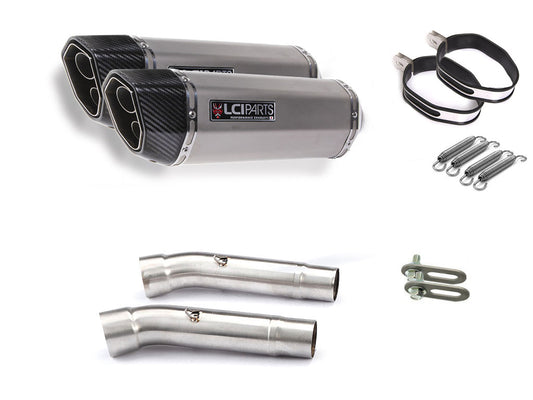 ヤマハ TRX850 1995- LCIPARTS ツインエンド　ステンレス スリップオンマフラー
