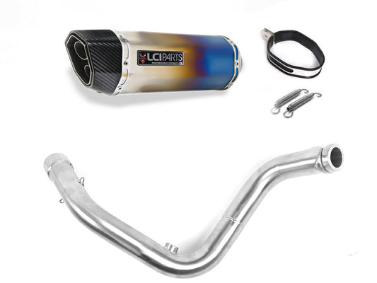 BMW G310R G310GS 2016-2024 LCIPARTS ツインエンド　チタン フルエキゾーストマフラー