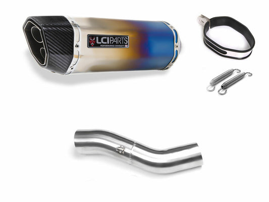 DUCATI Diavel ディアベル LCIPARTS ツインエンド　チタン スリップオンマフラー