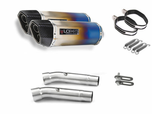 DUCATI MONSTER900 モンスター900 M900 M800 M620 M695 1993-2004 LCIPARTS ツインエンド　チタン スリップオンマフラー