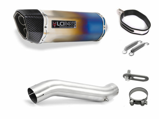 ホンダ CBR400R 400X  2019-2023 2BL-NC56 8BL-NC65 LCIPARTS ツインエンド　チタン スリップオンマフラー