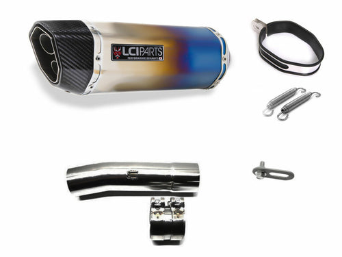 ホンダ VTR250 1997-2014 MC33 LCIPARTS ツインエンド　チタン スリップオンマフラー