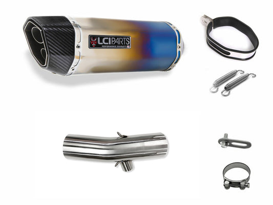 ホンダ HAWK 11 ホーク11 2022-2024 (8BL-SC85) LCIPARTS ツインエンド チタン スリップオン マフラー
