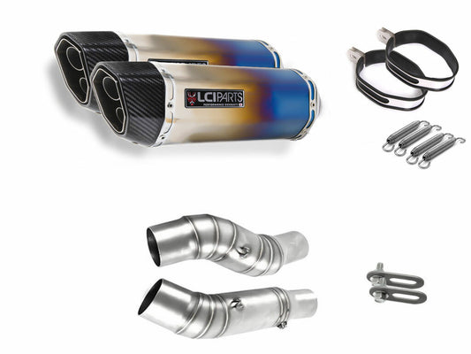 カワサキ Z1000 2010-2020 LCIPARTS ツインエンド　チタン スリップオンマフラー