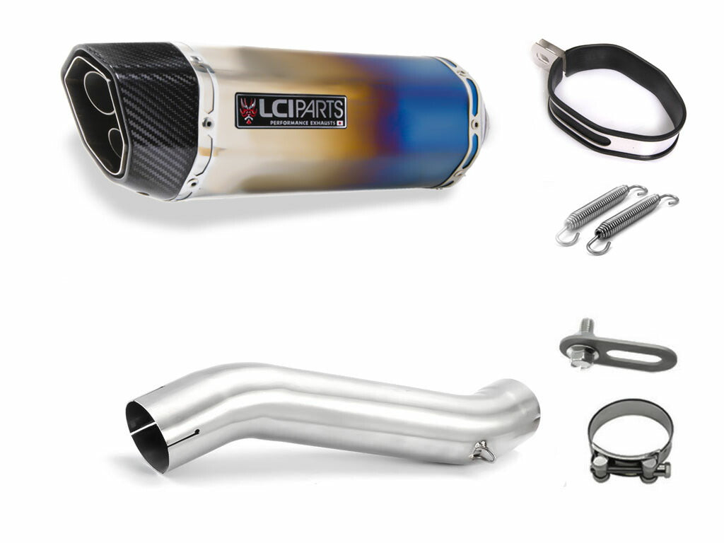 スズキ GSX-R600 GSX-R750 2008-2010 LCIPARTS ツインエンド　チタン スリップオンマフラー